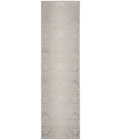 Nourison Elation - Etn03 Ivory Grey Area Rug 2 ft. 3 X 7 ft. 6 Rectangle
