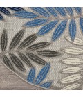 Nourison Aloha Round Area Rug ALH18-Grey/Blue
