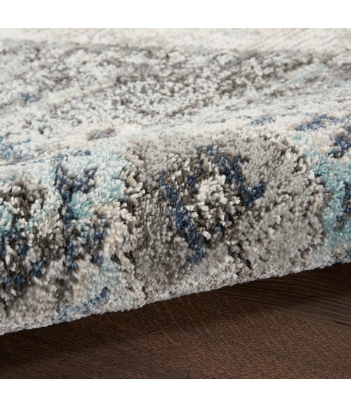 Kathy Ireland American Manor Area Rug AMR02 Grey 2'2" x 7'6"