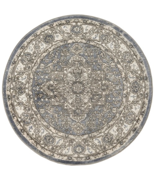 Nourison Home Concerto Blue CNC05 4 ft. Round Rug