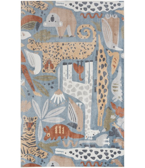 Nourison Astra Machine Washable Multicolor ASW01 7 ft. 10 in. X 10 ft. Rectangle Rug