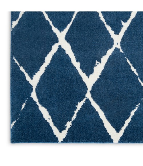 Nourison Twilight Area Rug TWI15 Navy 5'6" x 8'