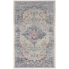 Nourison Vintage Kashan Ivory Blue VKA07 2 ft. X 4 ft. Rectangle Rug