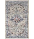 Nourison Vintage Kashan Ivory Blue VKA07 2 ft. X 4 ft. Rectangle Rug