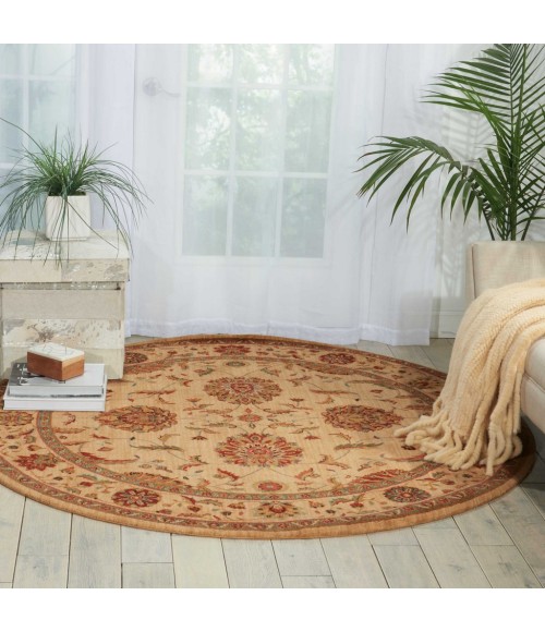 Nourison Living Treasures Round Area Rug LI04-Ivory