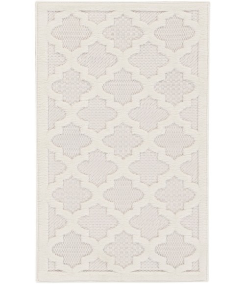 Nourison Easy Care Ivory/White NES01 2 ft. X 4 ft. Rectangle Rug