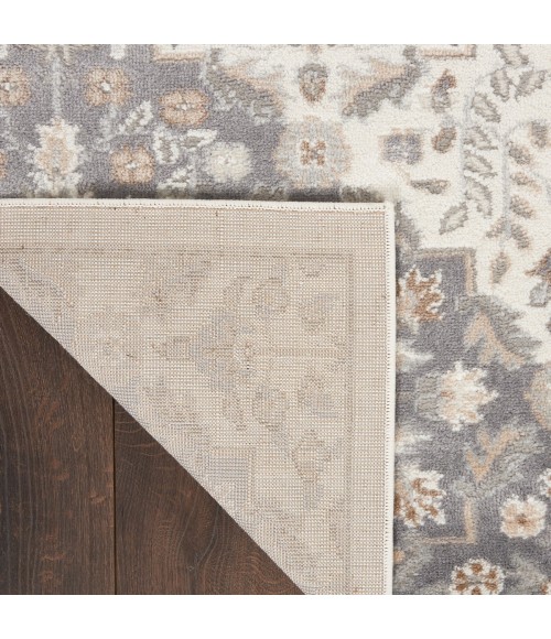 Nourison Elation Area Rug ETN08 Ivory Grey 7'10" x 9'10"