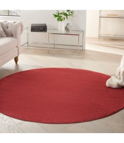 Nourison Essentials - Nre01 Brick Red Area Rug 6 ft. X Round