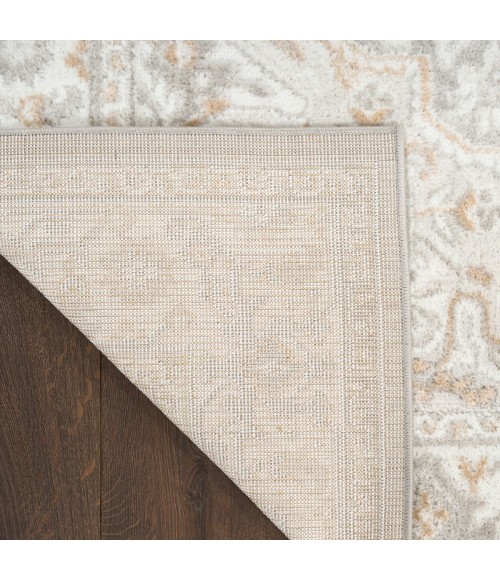 Nourison Dekor Light Grey DEK08 5 ft. 3 in. X 7 ft. Rect. Rug