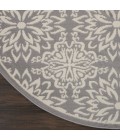 Nourison Jubilant Round Area Rug JUB06-Ivory/Grey