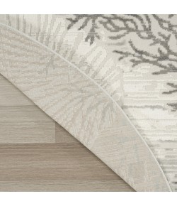Nourison Seaside Ivory Grey Blue SDS04 5 ft. X Round Rug
