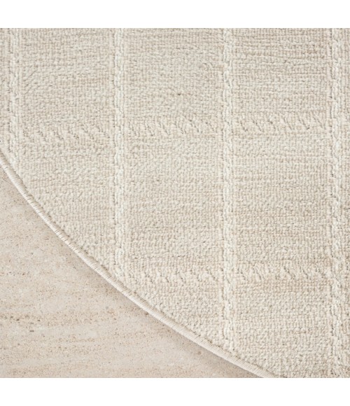 Nourison Serenity Home Ivory Cream SRH05 8 ft. X Round Rug