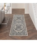 Nourison Quarry Ivory Navy QUA18 10 ft. Rect. Rug