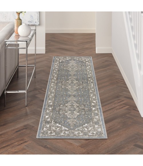 Nourison Quarry Blue QUA05 6 ft. Rect. Rug