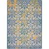 Nourison Aloha - Alh21 Ivory Blue Area Rug 9 ft. 6 X 13 ft. Rectangle