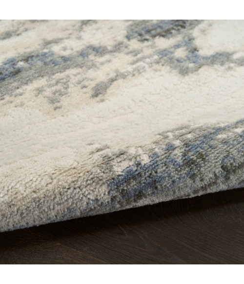 Nourison Serenity Home Blue Multicolor SRH12 2 ft. 2 in. X 7 ft. 6 Rect. Rug