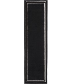 Nourison Essentials - Nre02 Black Ivory Area Rug 2 ft. X 6 ft. Runner