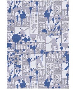 Nourison Home Imagination Blue IMA22 6 ft. 6 in. X 9 ft. 2 in. Rectangle Rug