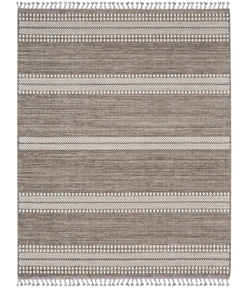 Nourison Asilah Area Rug ASI02 Mocha/Ivory 9' x 12'2"