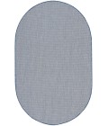 Nourison Courtyard Ivory Blue COU01 5 ft. X 8 ft. Oval Rug