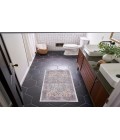 Nicole Curtis Machine Washable Series 1 Blue Multicolor SR104 3 ft. X 5 ft. Rectangle Rug