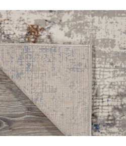 Nourison Royal Terrace 2ft. 2in. x 7ft. 6in. White Blue Modern Indoor Rug