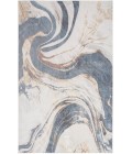 Nourison Astra Machine Washable Ivory Blue ASW15 7 ft. 10 in. X 10 ft. Rectangle Rug