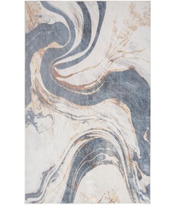 Nourison Astra Machine Washable Ivory Blue ASW15 7 ft. 10 in. X 10 ft. Rectangle Rug