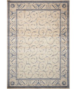 Nourison Somerset - St02 Ivory Blue Area Rug 2 ft. X 2 ft. 9 Rectangle