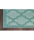 Nourison Easy Care Aqua/Teal NES01 2 ft. X 4 ft. Rectangle Rug