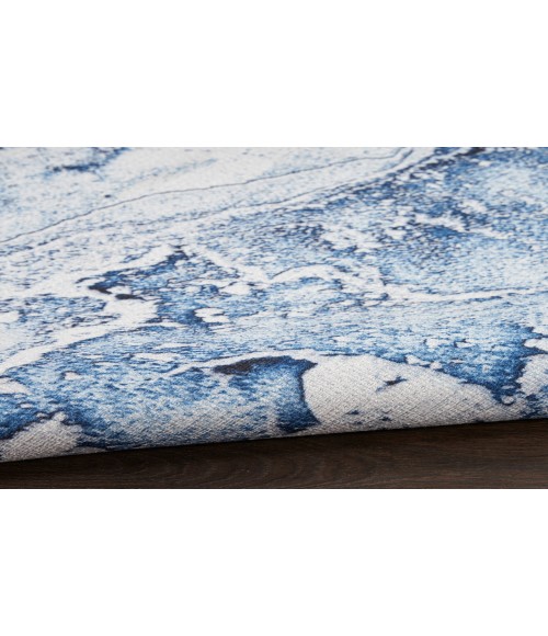 Inspire Me! Home Décor Daydream Ivory Blue DDR01 2 ft. 2 in. X 7 ft. 6 in. Rectangle Rug