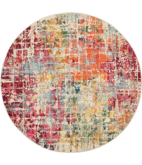 Nourison Celestial Area Rug CES13-Pink/Multicolor
