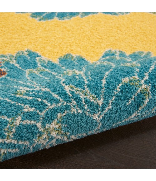Nourison Allur Area Rug ALR06-Yellow Multicolor