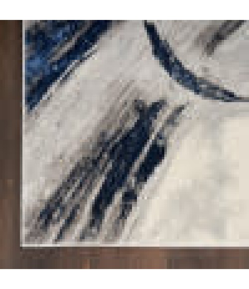 Inspire Me! Home Décor Brushstrokes Area Rug Inspire Me! Home Décor Brushstrokes Area Rug BSK02 Grey/Navy