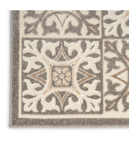 Nourison Aloha Area Rug Nourison Aloha Area Rug ALH34 Ivory Grey