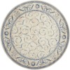 Nourison Somerset - St02 Ivory Blue Area Rug 5 ft. 6 X Round