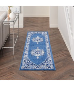 Nourison Whimsicle - Whs03 Navy Area Rug 2 ft. X 8 ft. Rectangle