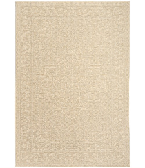 Nourison Tulum Cream TLM05 5 ft. 3 in. X 7 ft. Rect. Rug