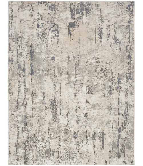 Nourison Quarry Ivory Blue Grey QUA01 7 ft. X 10 ft. Rect. Rug