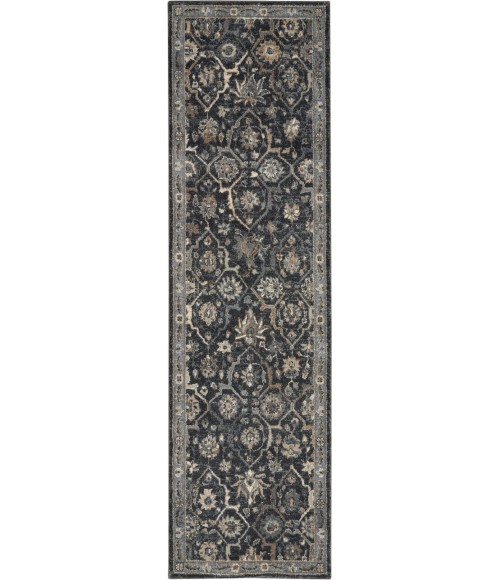 Nourison MOROCCAN CELEBRATION Area Rug kathy ireland Home Moroccan Celebration Runner Area Rug KI385-Navy
