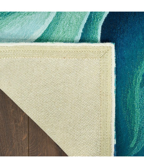 Nourison Prismatic Silver Green PRS42 6 ft. X 8 ft. Rect. Rug