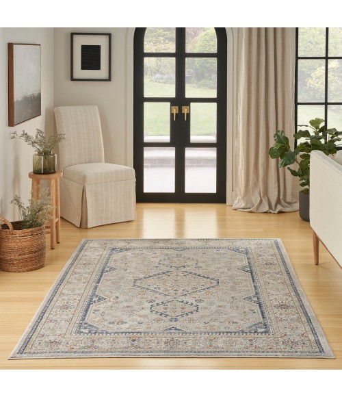 Nicole Curtis Series 4 Area Rug SR403 Grey/Blue
