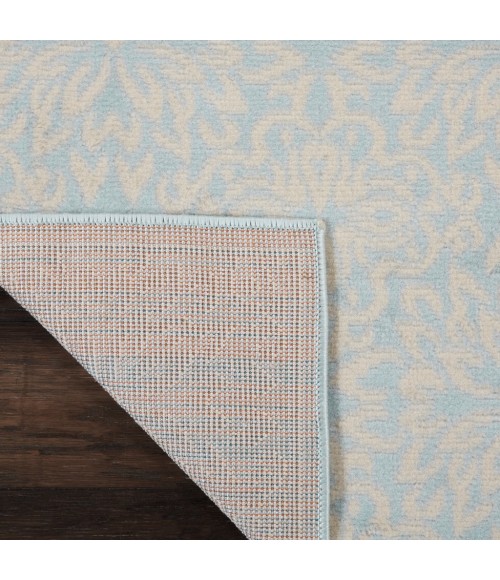 Nourison Jubilant Area Rug JUB06-Ivory/Light Blue