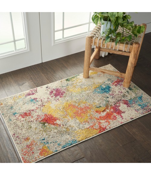 Nourison CELESTIAL Area Rug Nourison Celestial Area Rug CES12-Ivory/Multicolor
