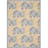 Nourison Wav01/Sun & Shade - Snd87 Grey Area Rug 10 ft. X 13 ft. Rectangle