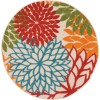 Nourison Aloha - Alh05 Green Area Rug 5 ft. 3 X Round
