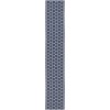 Nourison Twist Reversible 2ft. 2in. x 12ft. Navy Modern Rug