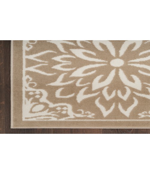 Nourison Jubilant Taupe JUB06 2 ft. X 4 ft. Rectangle Rug