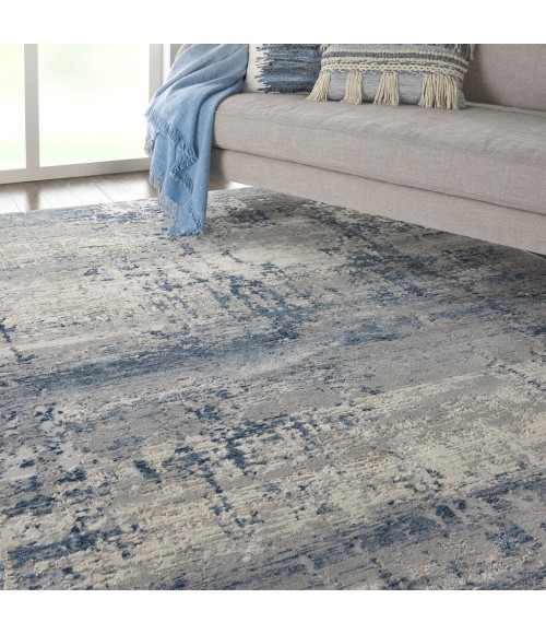 Nourison RUSTIC TEXTURES Area Rug Nourison Rustic Textures Area Rug RUS10-Ivory/Blue