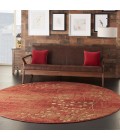 Nourison Somerset Round Area Rug ST74-Flame